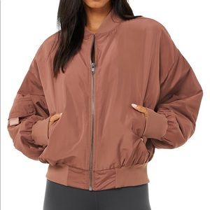 XS Alo It Girl bomber jacket never worn